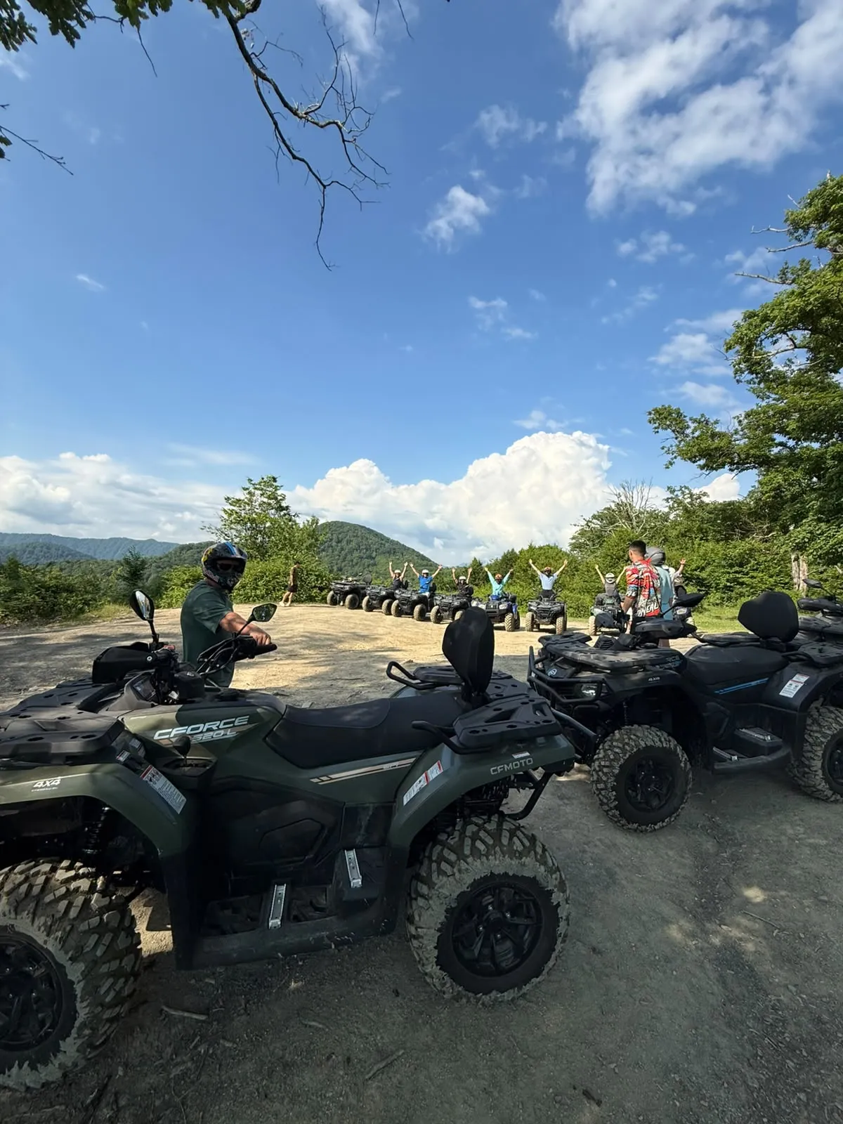 Квадроцикл CFMOTO CFORCE 520L на поляне